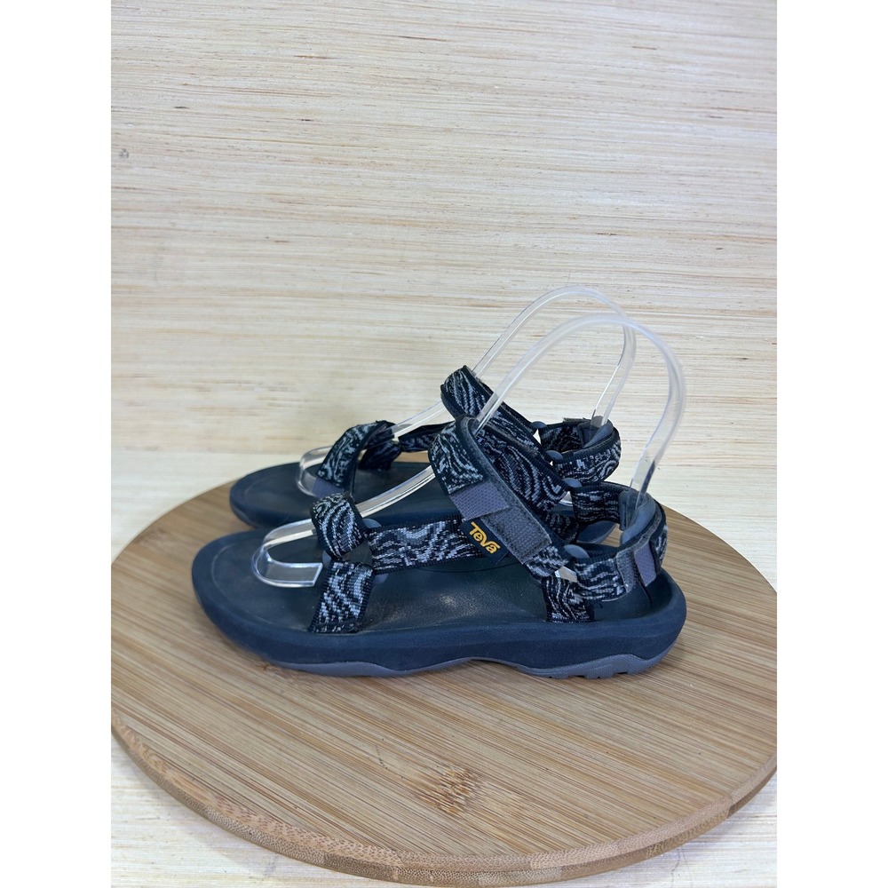 Teva Kids Hurricane XLT2 Sandals Black Grey Pattern 1019390C Size 1